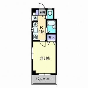 貳室邸マンション 205の間取り画像