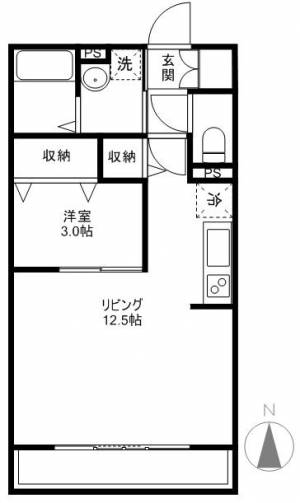 レセンテ高埇 101の間取り画像