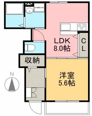 ヒールコートⅡ 103の間取り画像