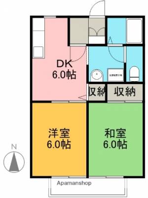 カーサ１５０ Ｂ２０２の間取り画像