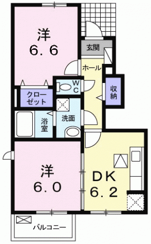 グラース　ヴィラ　Ⅲ 103の間取り画像