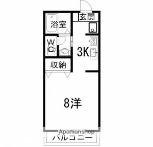 ヴィルドミール 103の間取り画像