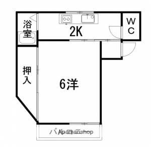 コーポラス若松 201の間取り画像