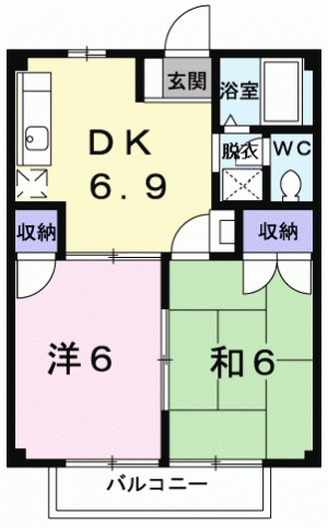 ハイツＫＵＷＡＯ 102の間取り画像