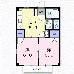 ハイツ友舞（北） 104の間取り画像