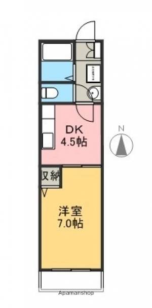 コーポＩＯＲＯＩ 105の間取り画像