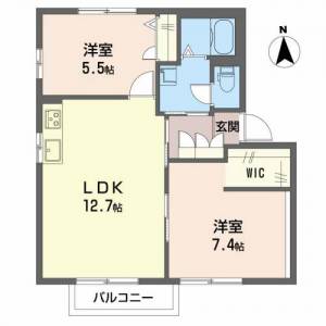 シャーメゾン・高座　Ｂ棟 201の間取り画像