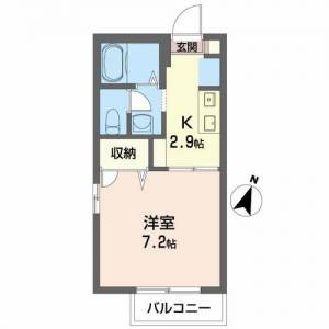 シャーメゾン比島　Ｂ棟 101の間取り画像