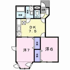 アネックス都Ⅱ 102の間取り画像