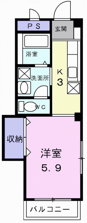 エンゼルハイツ 201の間取り画像