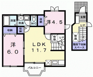 サンハイツ　Ⅰ 201の間取り画像