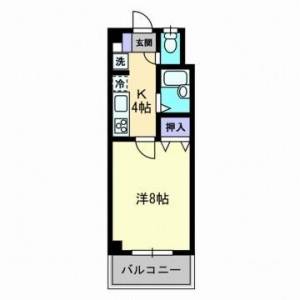 貳室邸マンション 202の間取り画像