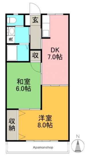 カーサＮＡＫＡＮＯ 201の間取り画像