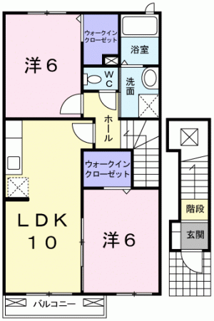 ヴィラ・クレメント 202の間取り画像