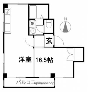 カーサ南街 ２Ｆ東の間取り画像