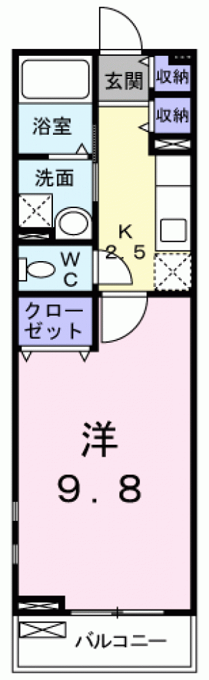 ラ・メール横浜 203の間取り画像