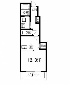 シングルカレント 104の間取り画像