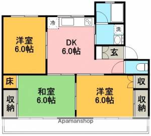 クレールイワタ 102の間取り画像