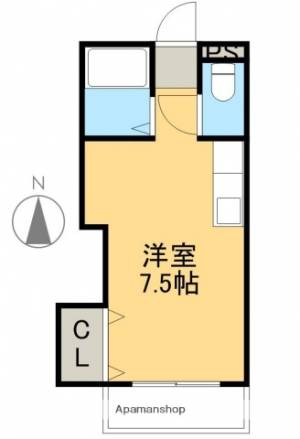 第五前田荘 302の間取り画像