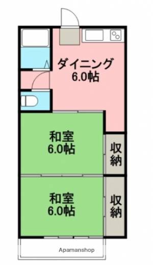 コーポ介良 201の間取り画像