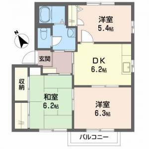 シャーメゾン２１　Ｃ棟 203の間取り画像