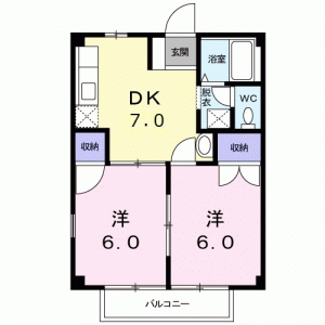 コーポ横浜Ⅱ 203の間取り画像