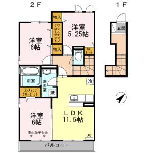 ミルパーチェ 203の間取り画像