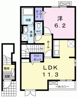 アンジュロ 203の間取り画像