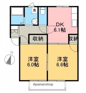 コスモ介良 201の間取り画像