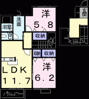 ソルボンヌ 203の間取り画像