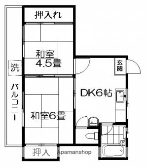 コーポ上町 302の間取り画像