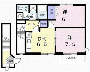 ヴィラシャルマンⅡ 203の間取り画像