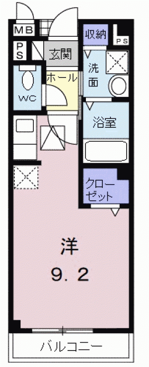 クレメント・ヒル 103の間取り画像