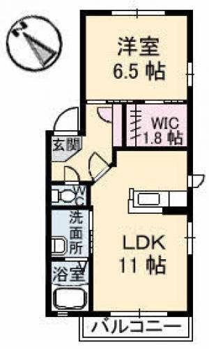 シャーメゾン南風 102の間取り画像