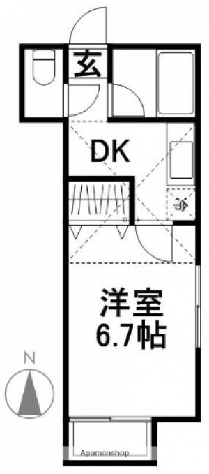 シティコート和泉 202の間取り画像