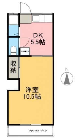 コーポ上村 301の間取り画像