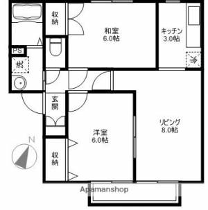 エトワール高見 Ａ１０１の間取り画像