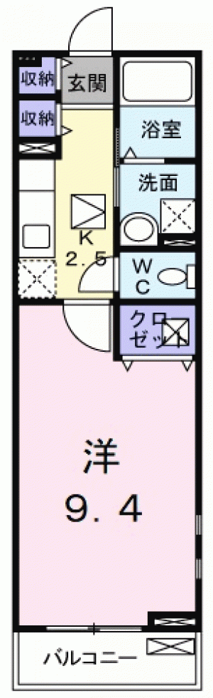 ミール西町 101の間取り画像