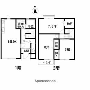 セゾン・メルヴェーユ秋 Ａ－２の間取り画像