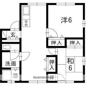 パークサイドアサヒＣ棟 102の間取り画像