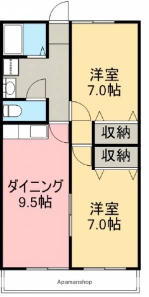 シティハイム種崎 202の間取り画像