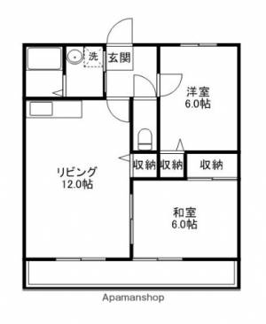 サンコート高見 302の間取り画像