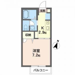 シャーメゾン比島　Ｂ棟 102の間取り画像