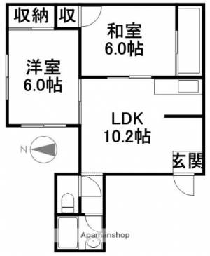 タクシン愛宕ビル 202の間取り画像