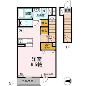 ヴィラ新本町 201の間取り画像