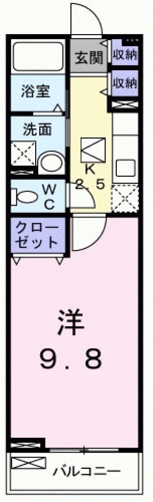 プランドール 103の間取り画像