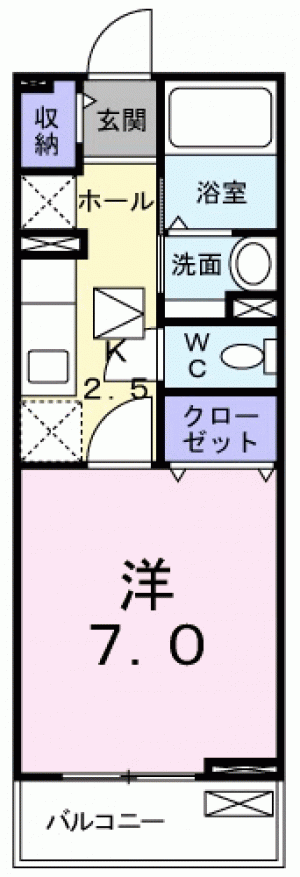 桜 104の間取り画像