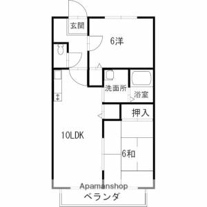 リヴェール・ボナール Ａ１０１の間取り画像