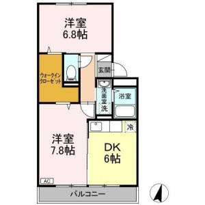 セジュールサヒアⅡ 302の間取り画像