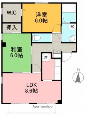 コリーヌ葛島 201の間取り画像